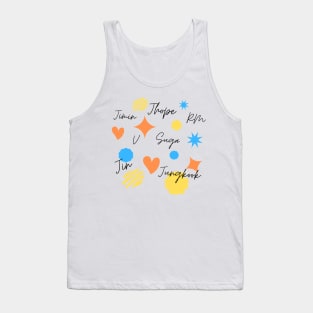 BTS  PTD Names Tank Top